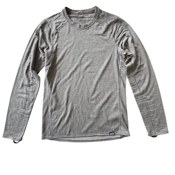 PATAGONIA Capilene BaseLayer Top Mens XS Gray Thermal Weight Shirt Base Layer - Picture 1 of 7